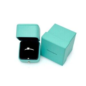 🔥 Tiffany & Co. Platinum 950 Setting .46 Ct Engagement Ring With Certificate 🔥